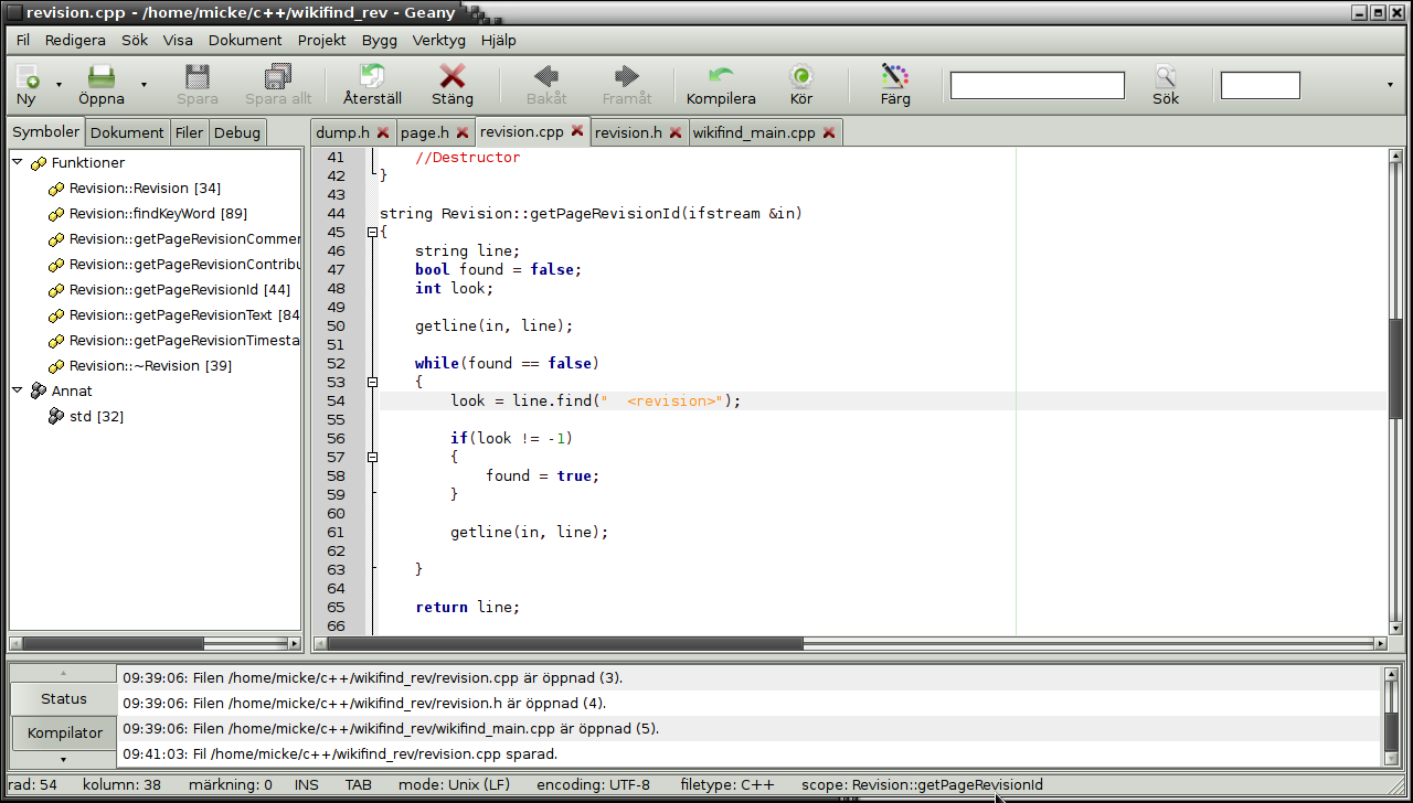 Screenshot eines Code-Editors mit Quelltext. Bildquelle: Wikimedia Commons (Micke)