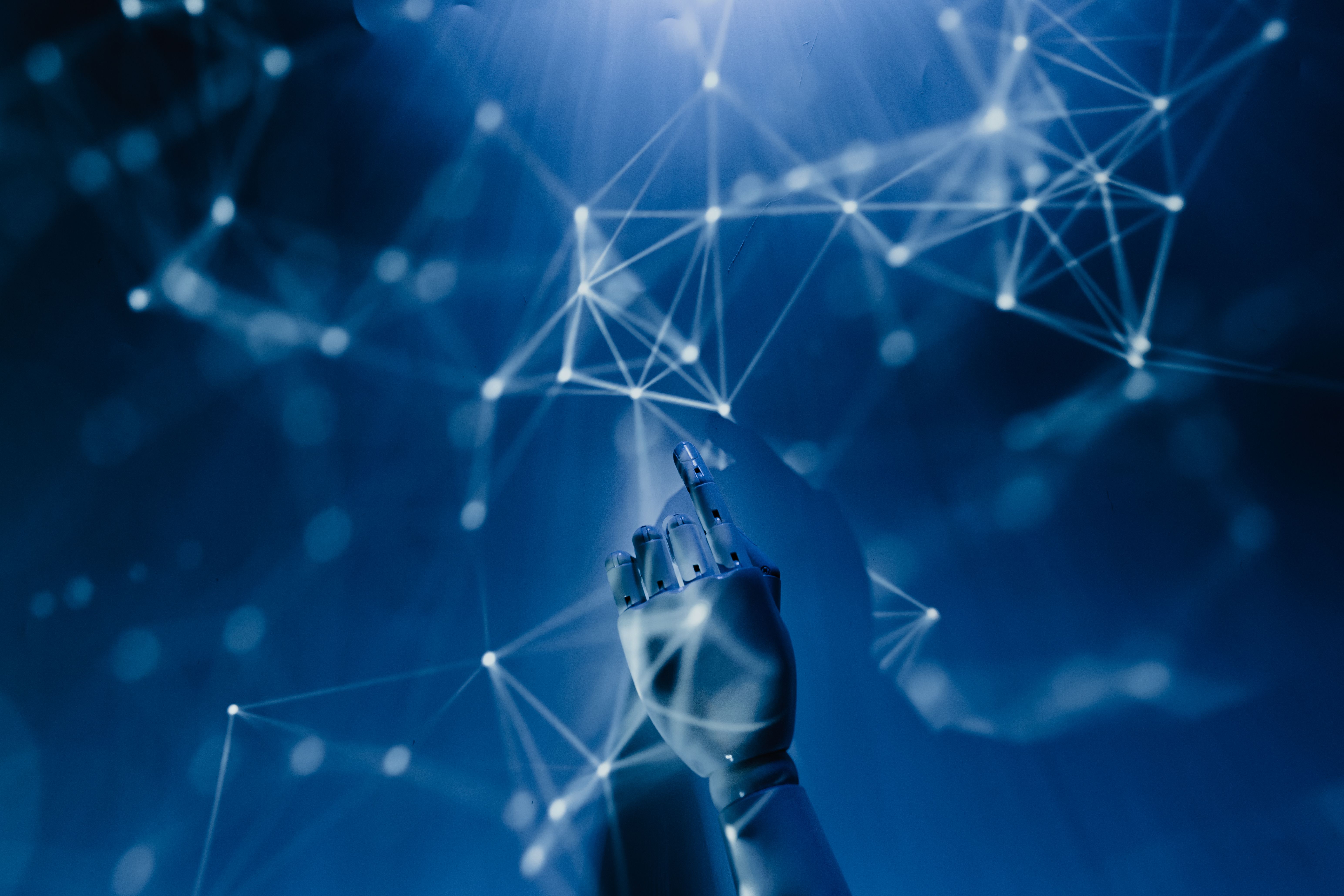 Abstrakte Visualisierung künstlicher Intelligenz und Sprachmodelle (Bildquelle: Pexels)