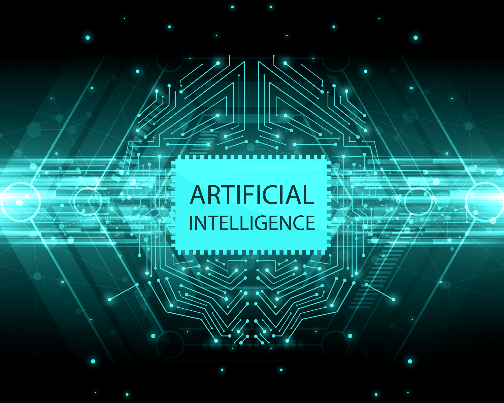 Visualisierung künstlicher Intelligenz – symbolisch für KI-gestützte Textgenerierung auf Statusseiten (Wikimedia Commons, CC0)