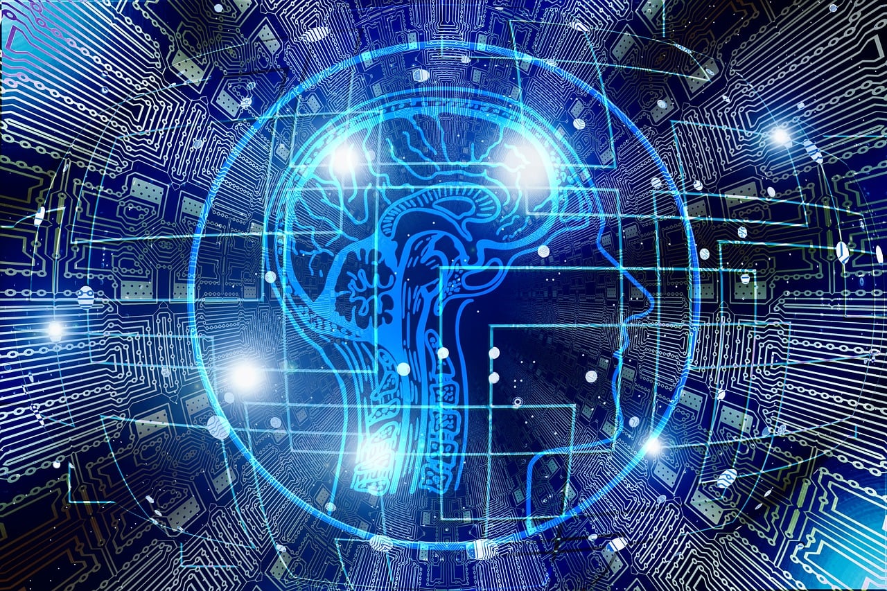 KI-Netzwerk-Abstraktion – Symbolbild für KI-gestützte Cyberangriffe (Gerd Altmann / Pixabay)